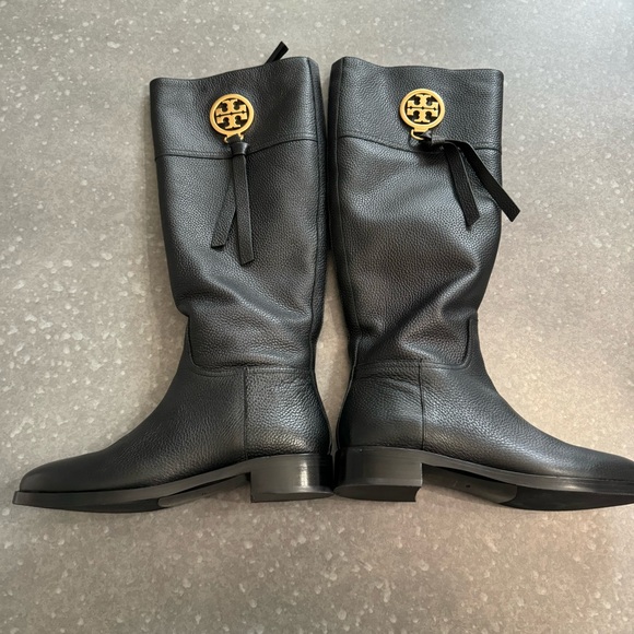 Tory Burch Benton 2 Tassel Tall Boot- Tumbled Leather - Picture 8 of 12
